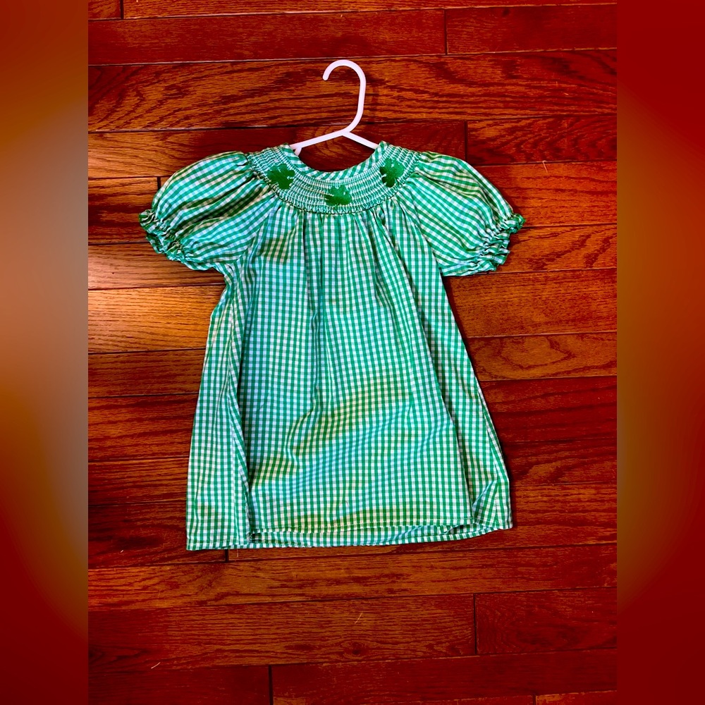 Shamrock smocked dress